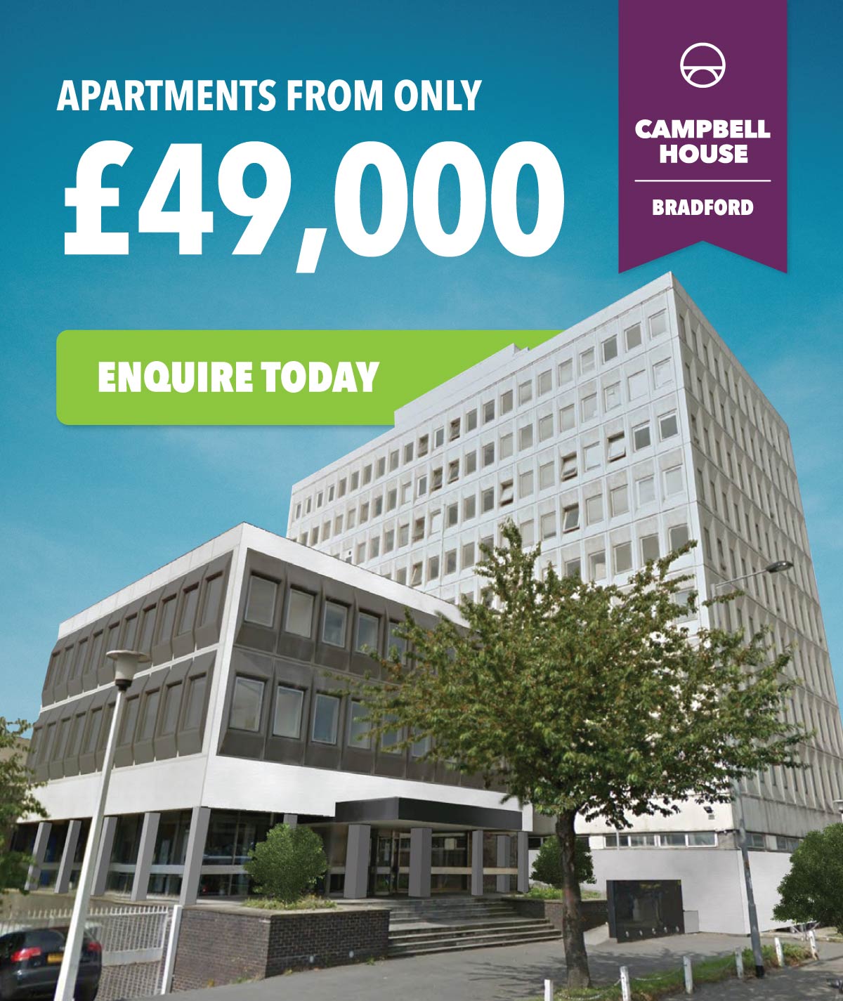 Campbell House, Bradford | 25.5% assured NET rental returns over 3 years