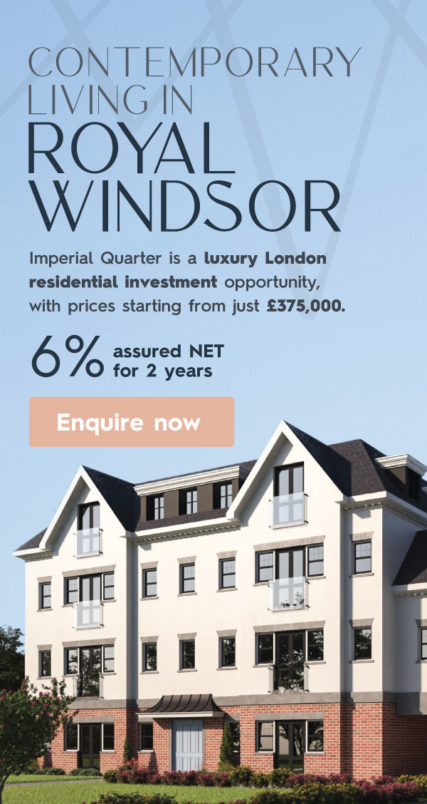 Contemporary living in Royal Windsor | Imperial Quarter is a luxury London residential investment opportunity, with prices starting from just £375,000. | 6% assured NET for 2 years | Enquire now