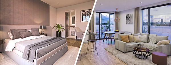 Modern new build 2 bedroom apartments from £211,000