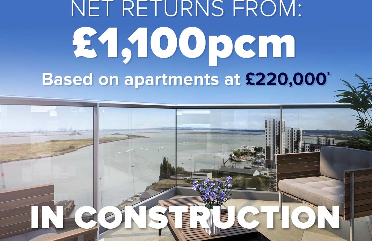 NET returns from: £1,100pcm based on apartments at £220,000*