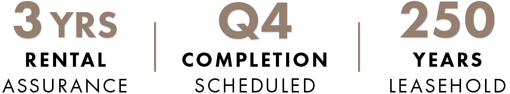 3 Years rental assurance