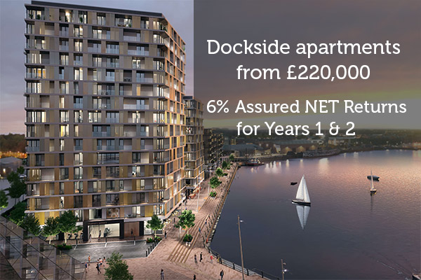 Dockside apartments from: £220,000